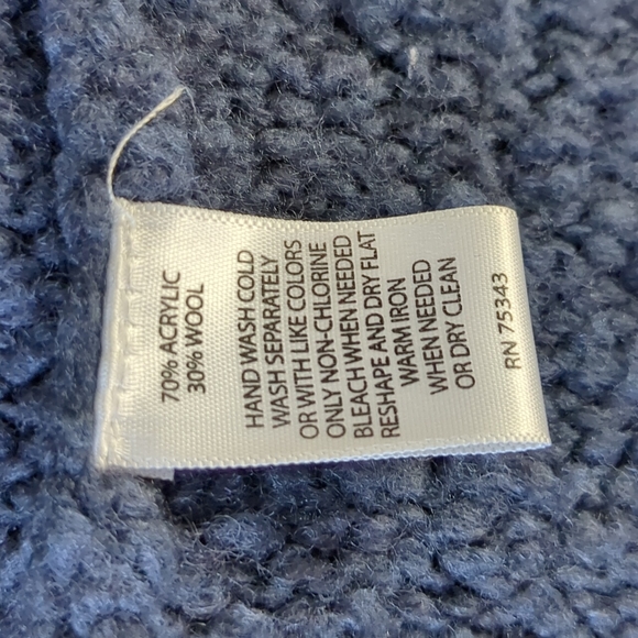 Aphorism Blue Wool Button Up Cardigan Size Medium - Picture 5 of 6